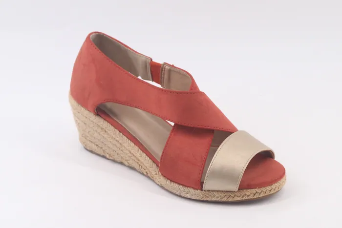 Cross Strap Wedge Sandal ES20-414 — H.E.R