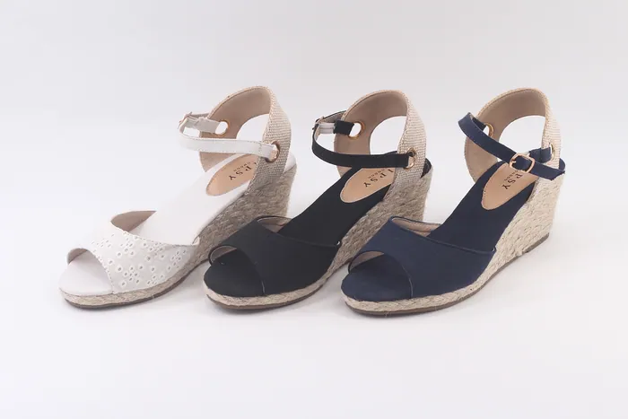 Peep Toe Wedge Sandal ES20-416 — H.E.R