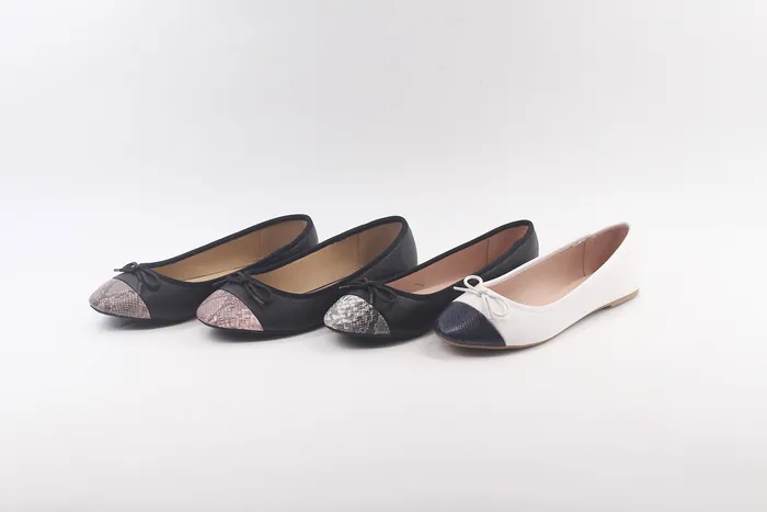 Toe Cap Ballerina with Bow ES20-075 — H.E.R